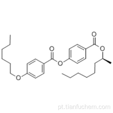 Ácido benzóico, 4- (hexiloxi) -, 4 - [[[(1S) -1- metilheptil] oxi] carbonil] fenil éster CAS 87321-20-8